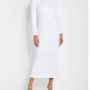 NWT Beautiful Rachel Zoe Sequins Long Sleeves Maxi